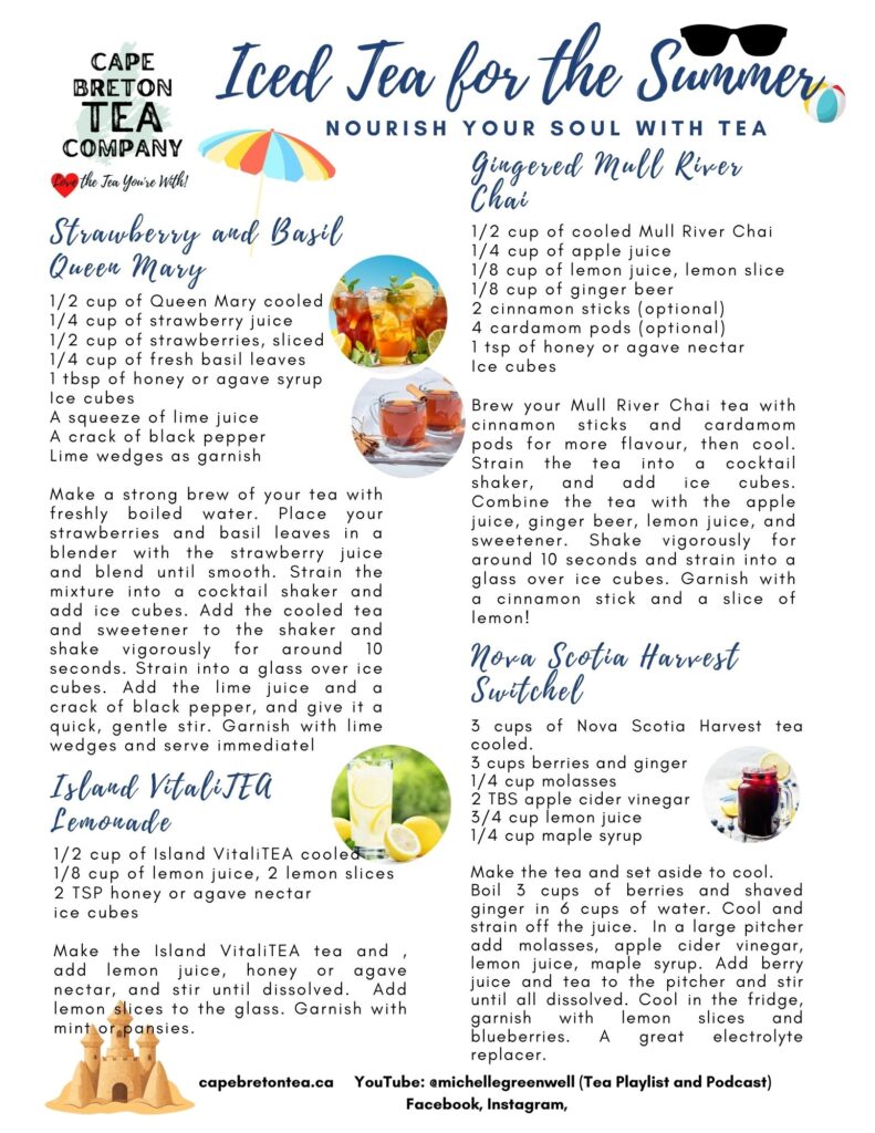 Iced tea suggestions for the summer