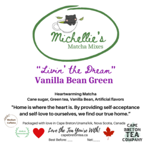 Livin the Dream Matcha Label