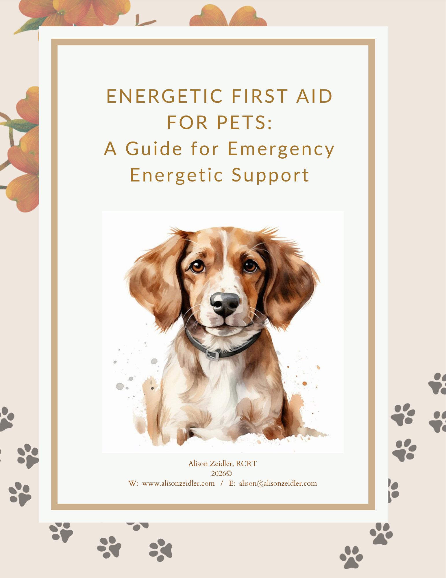 cropped-First-Page-Photo-Energetic-First-Aid-Final-Alison.png book cover with a golden retriever on the front